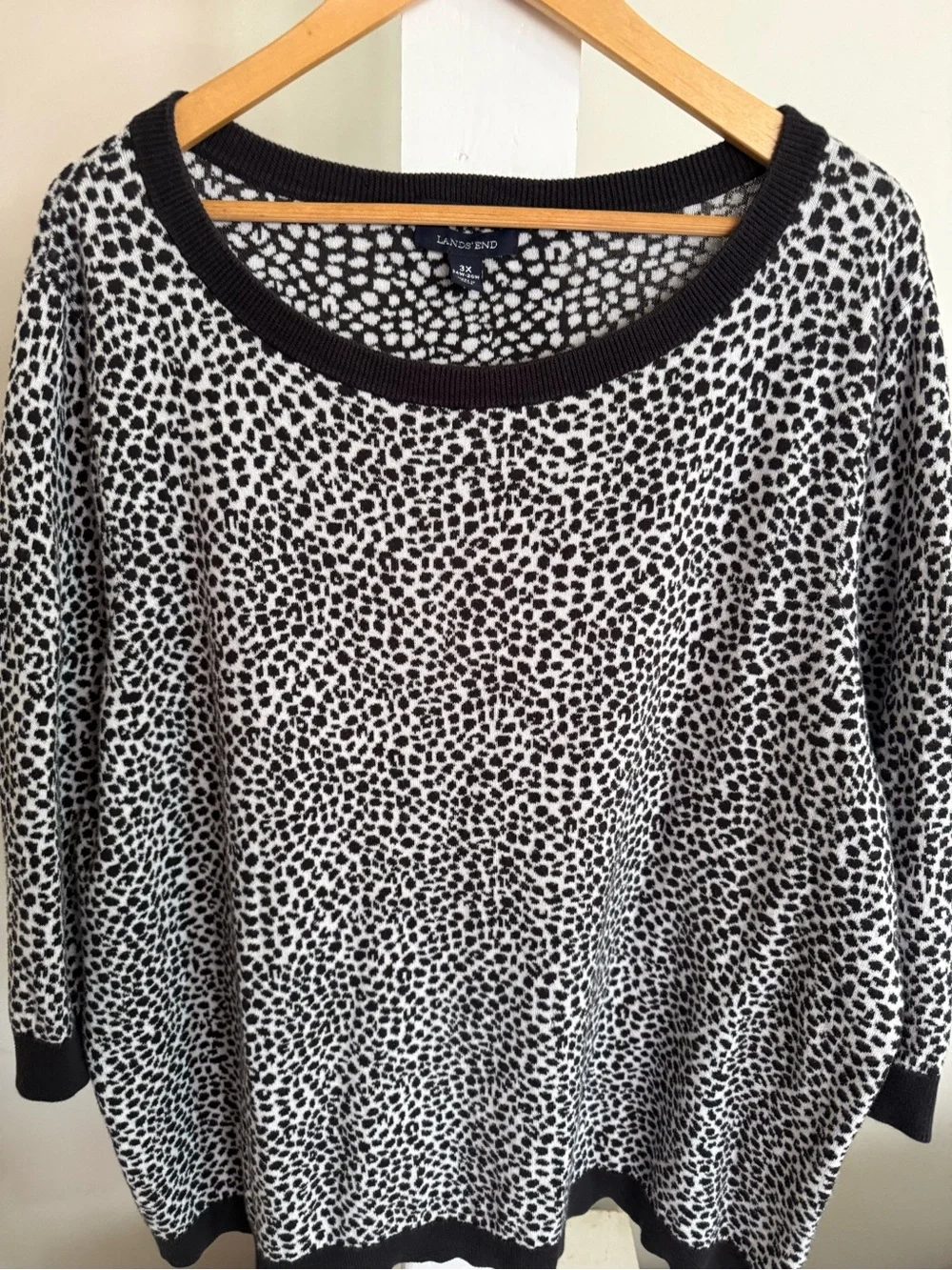 Lands’ End Animal Print Sweater